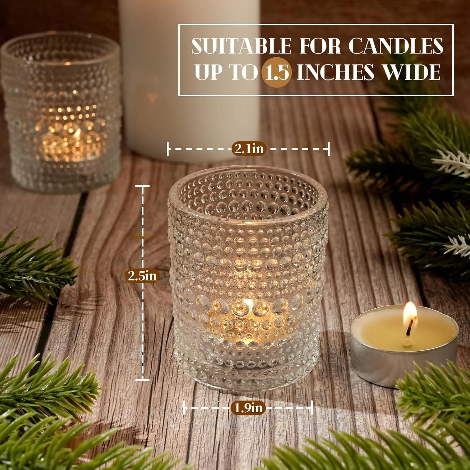CANDLE HOLDER - TEALIGHT VOTIVE CANDLE HOLDERS - Candles rented separately
