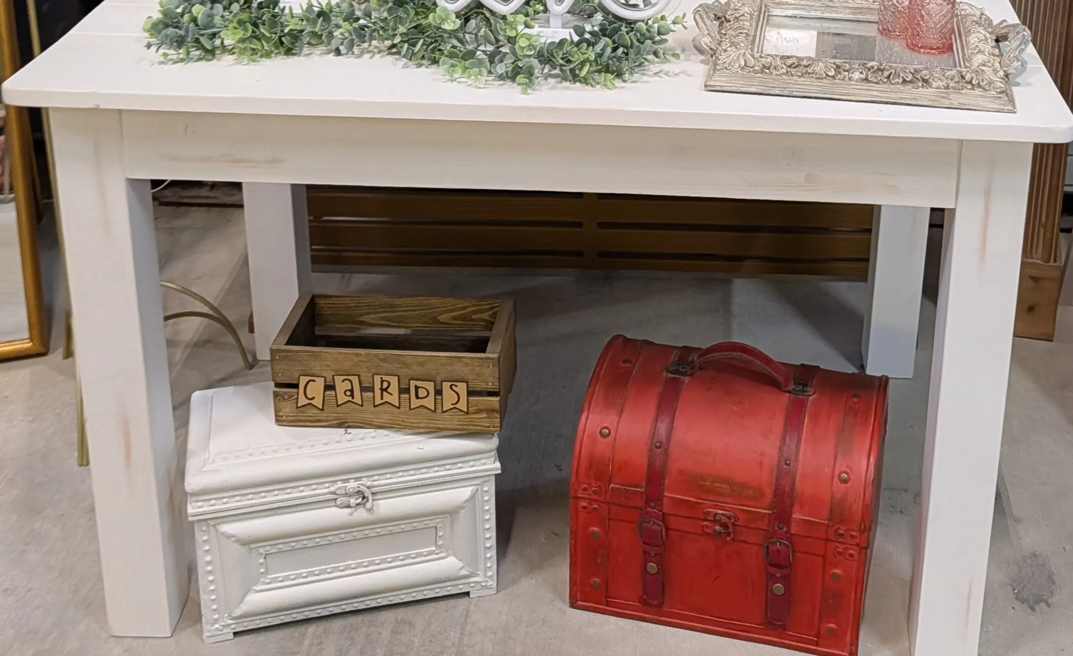 CARD BOX - SMALL WOODEN CRATE 