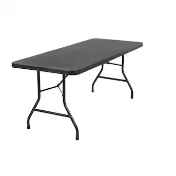 Black 6 Ft Folding Table