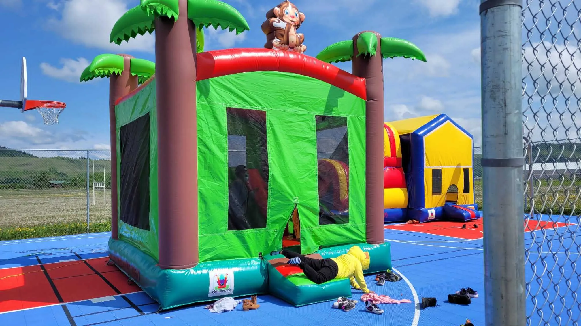 Jungle Monkey Adventure Bouncer with Slide