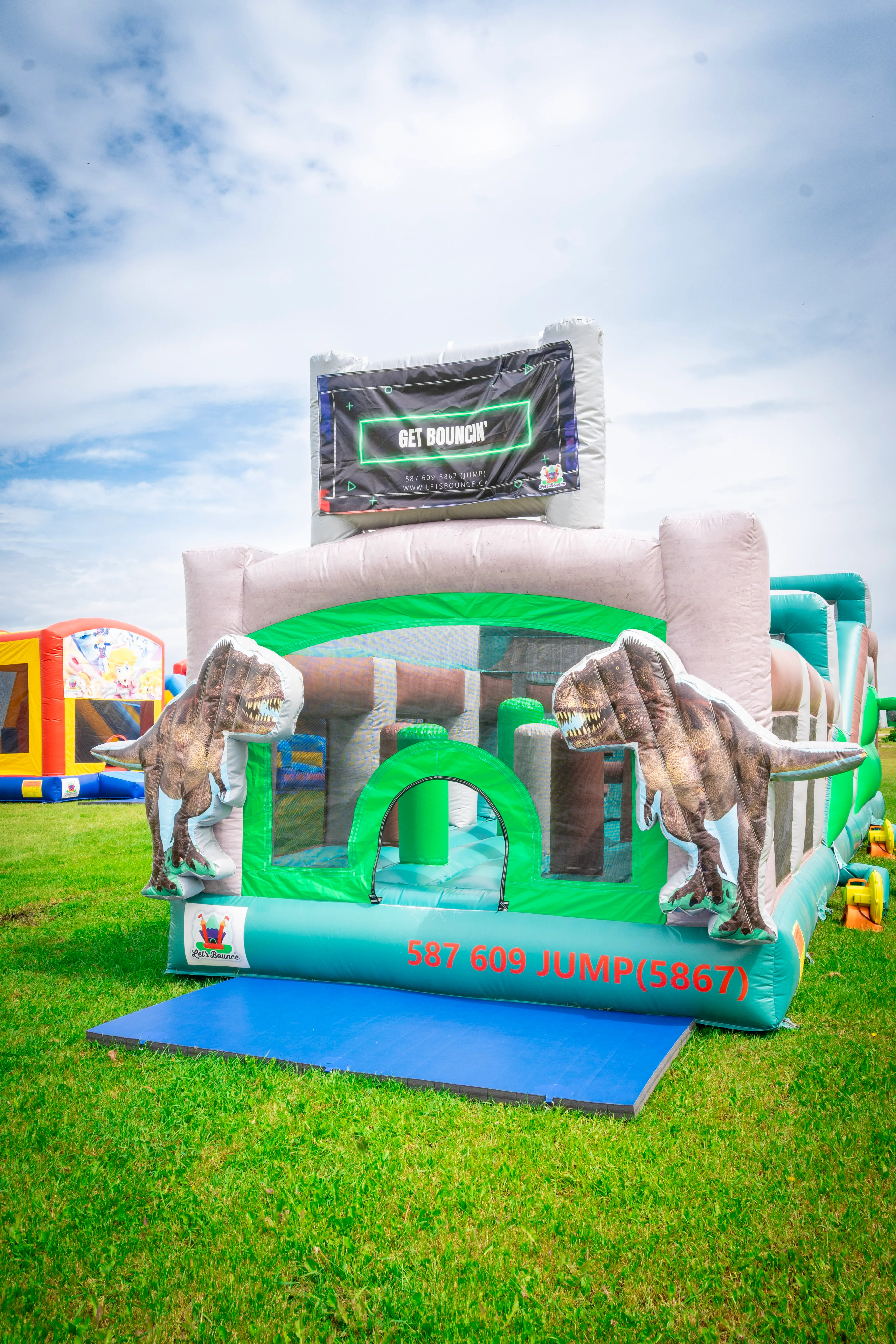 45 foot Dino Adventure Obstacle Course