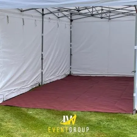 3M x 6M Rubber Flooring - Burgundy