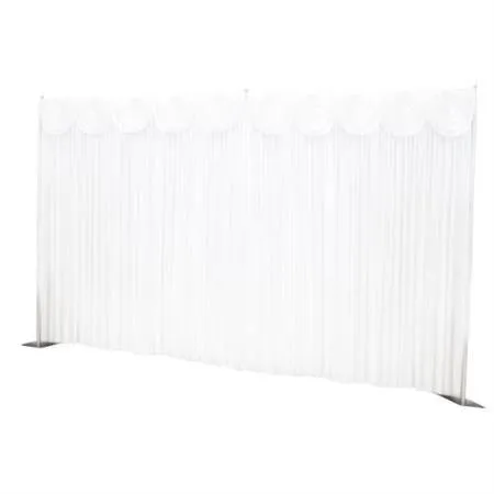 Plain White Silk Backdrop Package - 6M x 3M