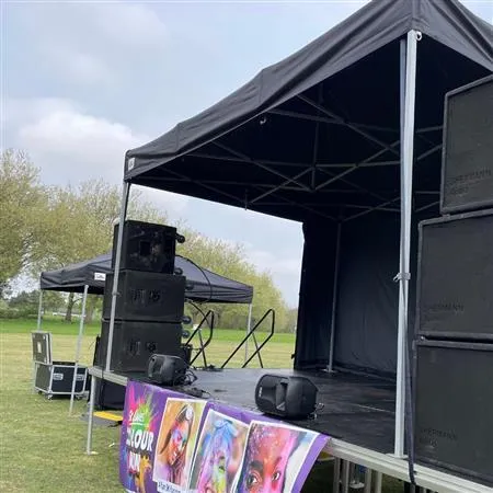 4.5M x 3M - 3FT Outdoor Covered Stage