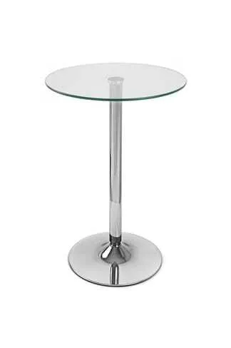 Glass Poseur Table - Clear