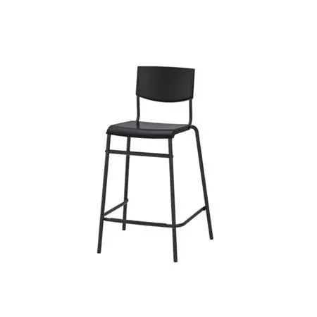 Simple Bar Stool - Black