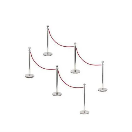 Sliver Post & Rope Package - 6 Post/4 Ropes