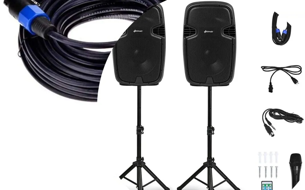PA Speaker & 100' Cable