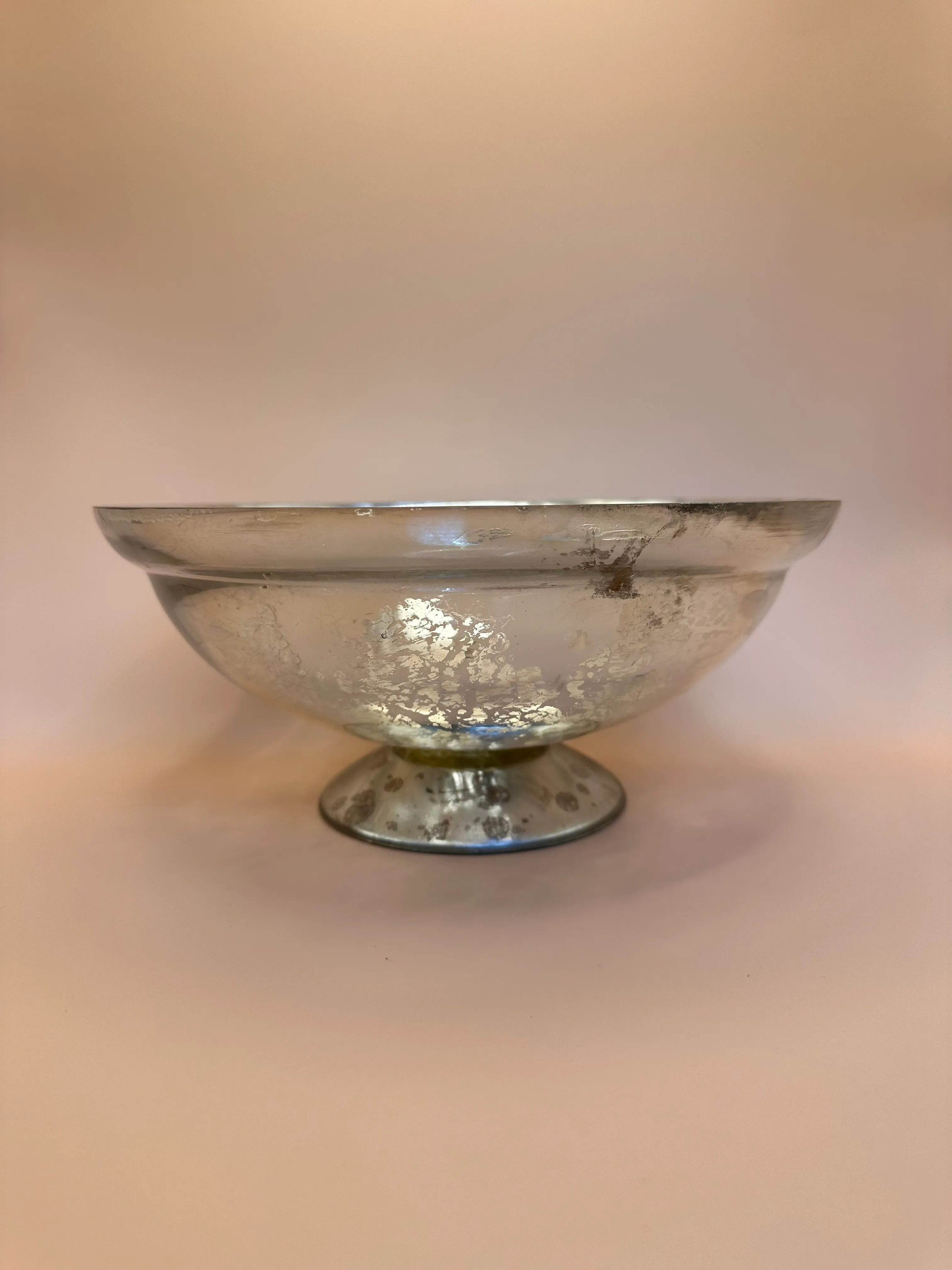Mercury Glass Compote Bowl