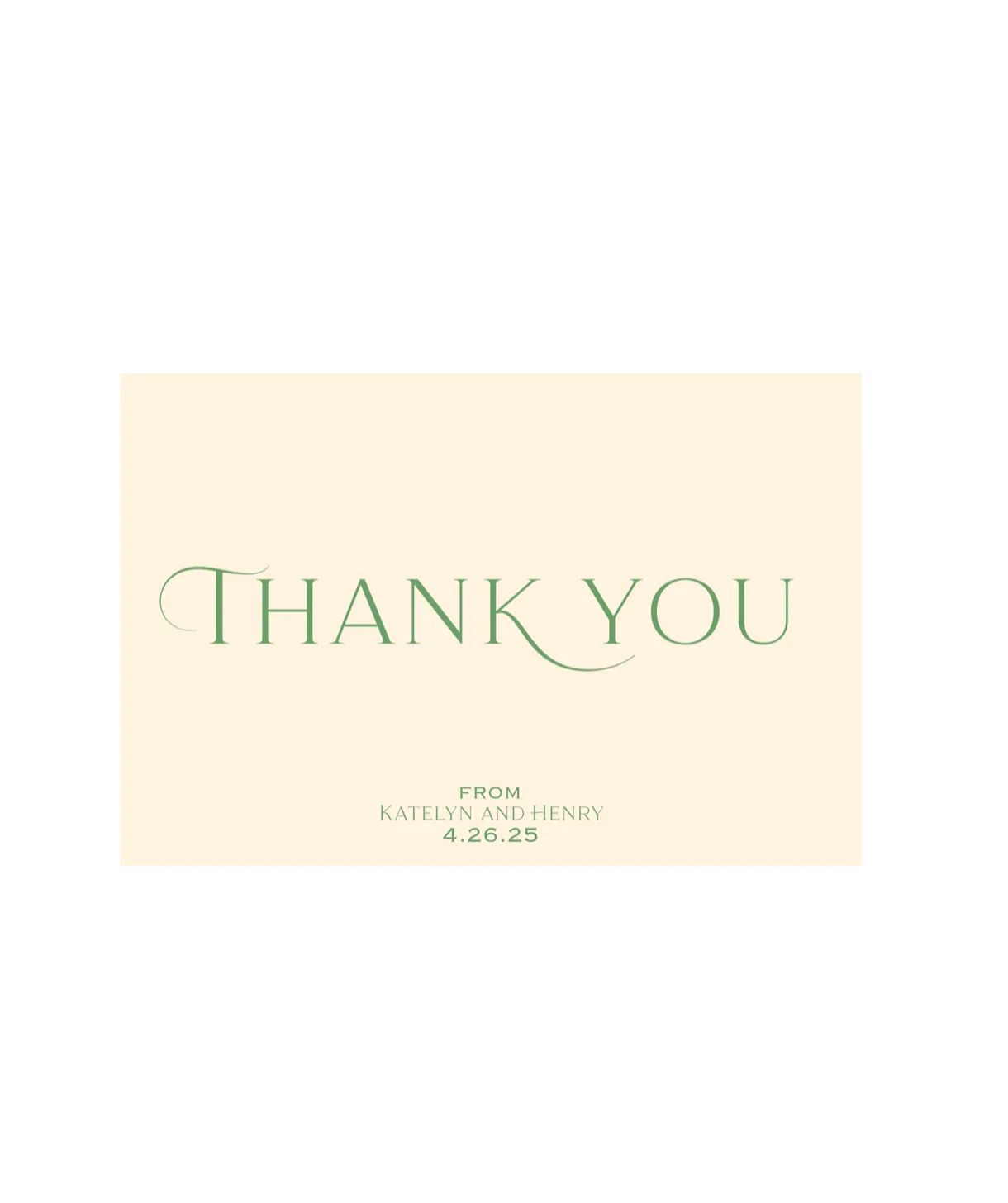 Thank You Card