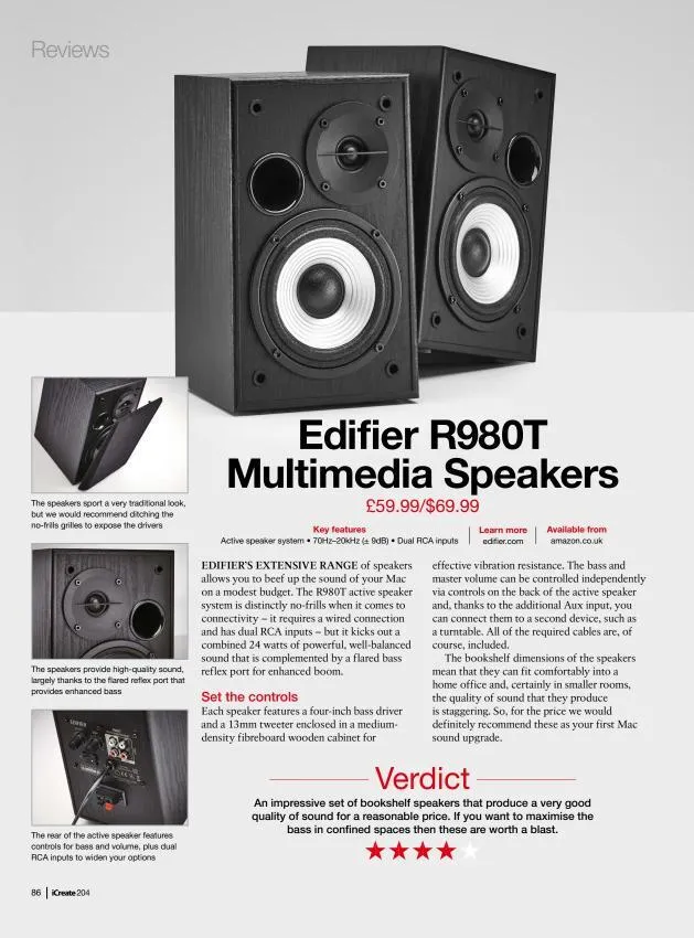 [DIA] Speaker - Edifier R980T