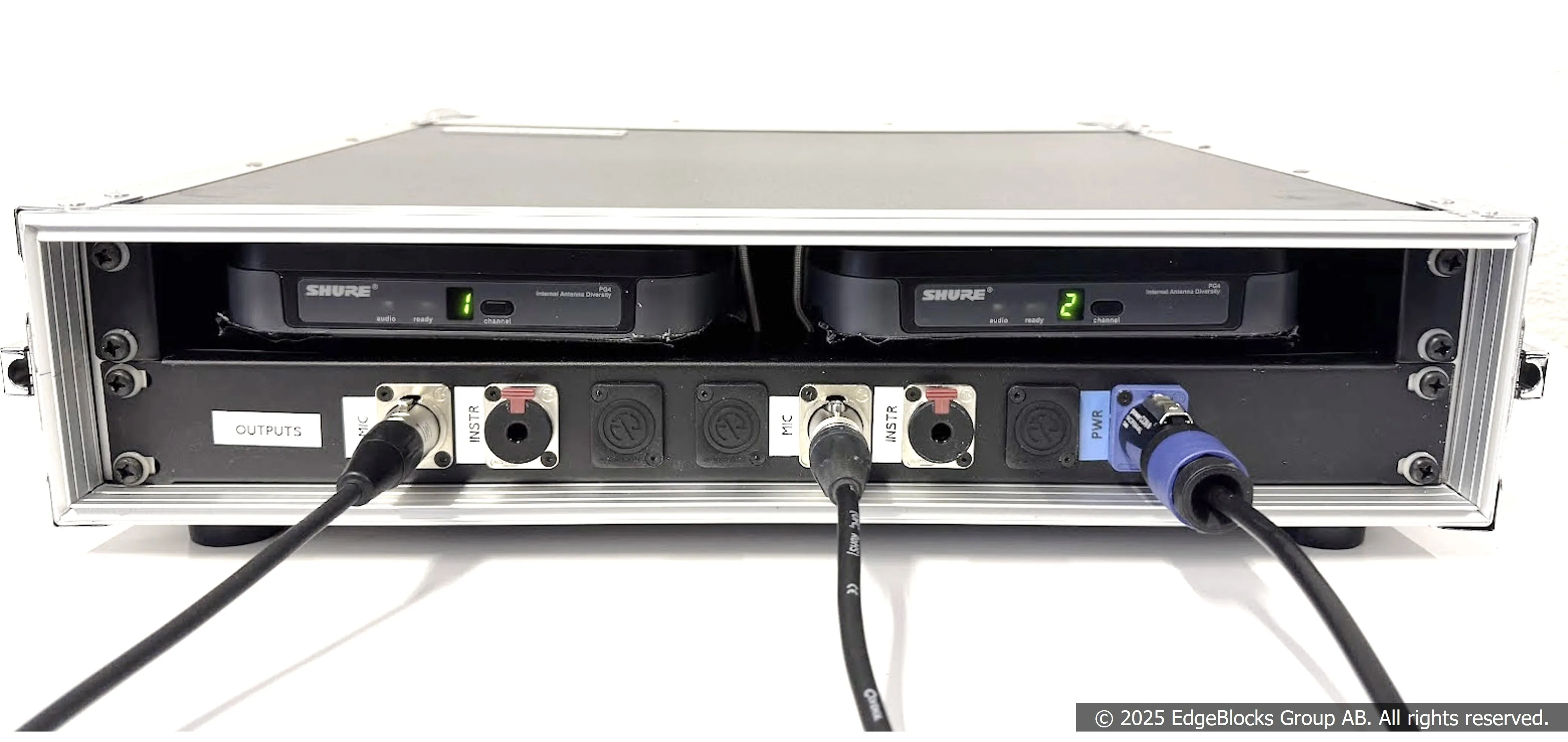 Shure PG4 T10 trådlös mottagare 2st i 19-tumsrack