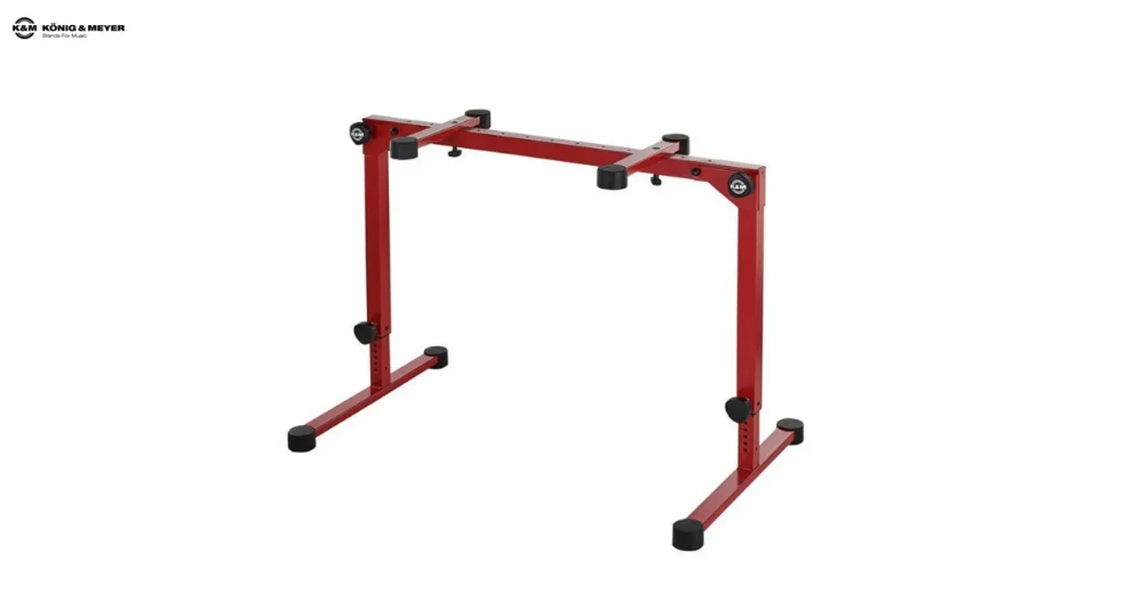 K&M 18820 Omega Pro Ruby Red Keyboard Stand