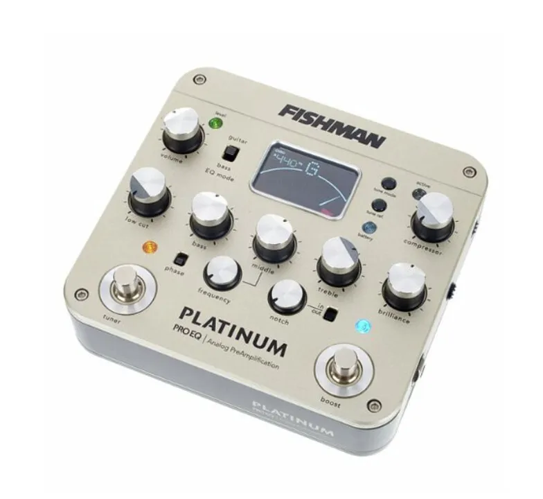 Fishman Platinum Pro EQ förförstärkare för akustisk gitarr och bas