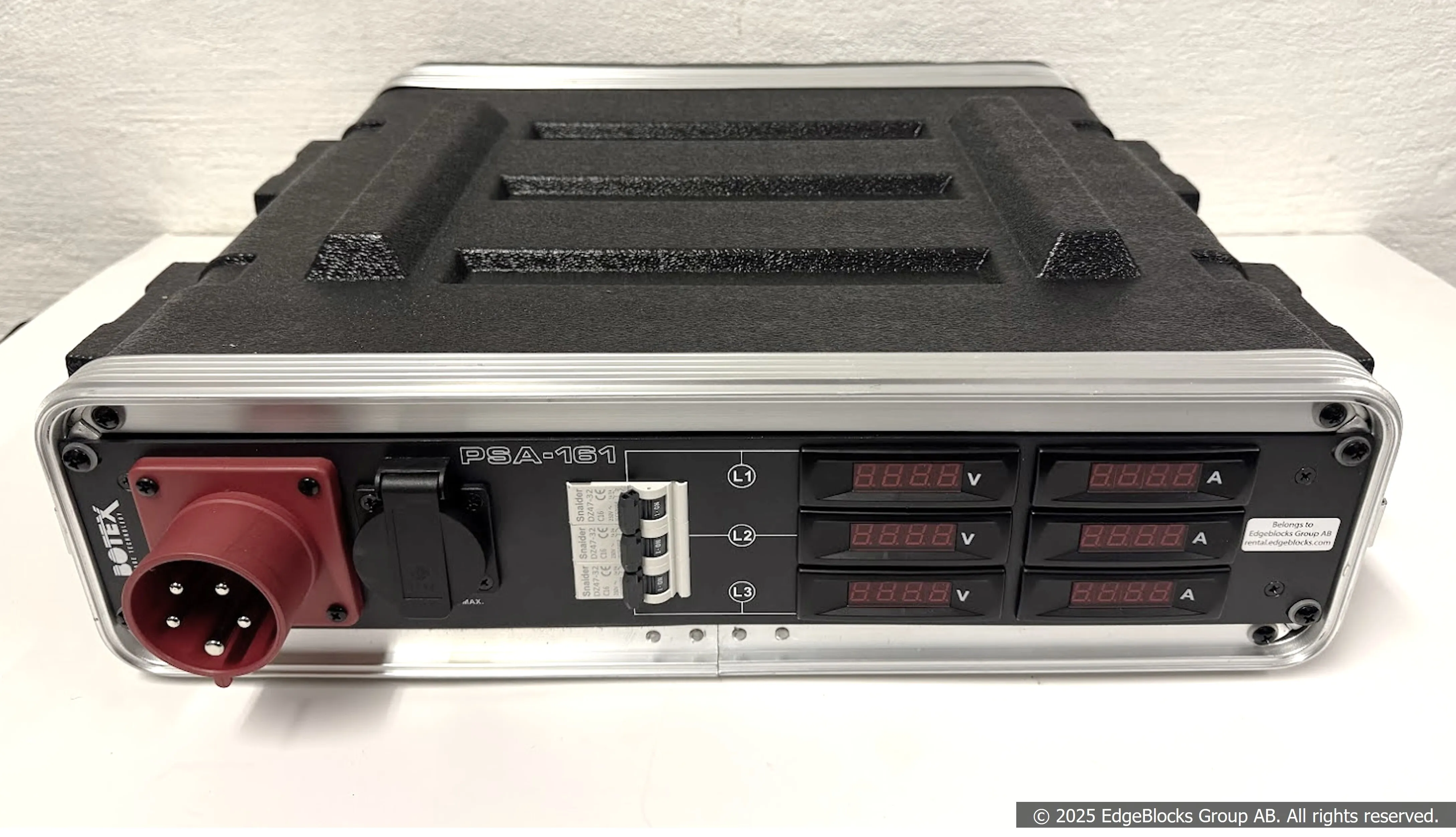 Botex PSA 161 PDU 16A 3-fas med case