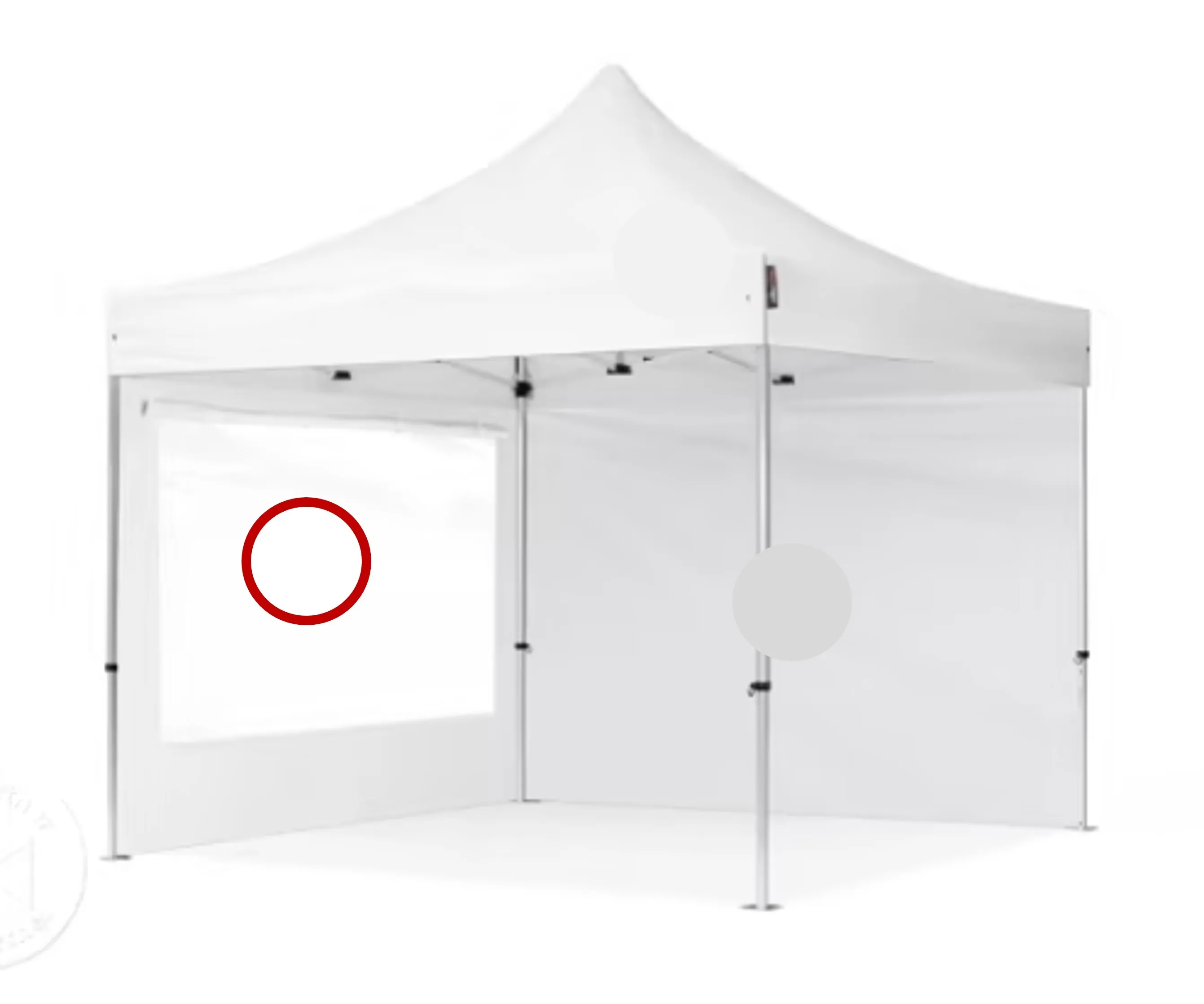 Vägg med panorama-fönster till Snabbtält Pro 3x3m