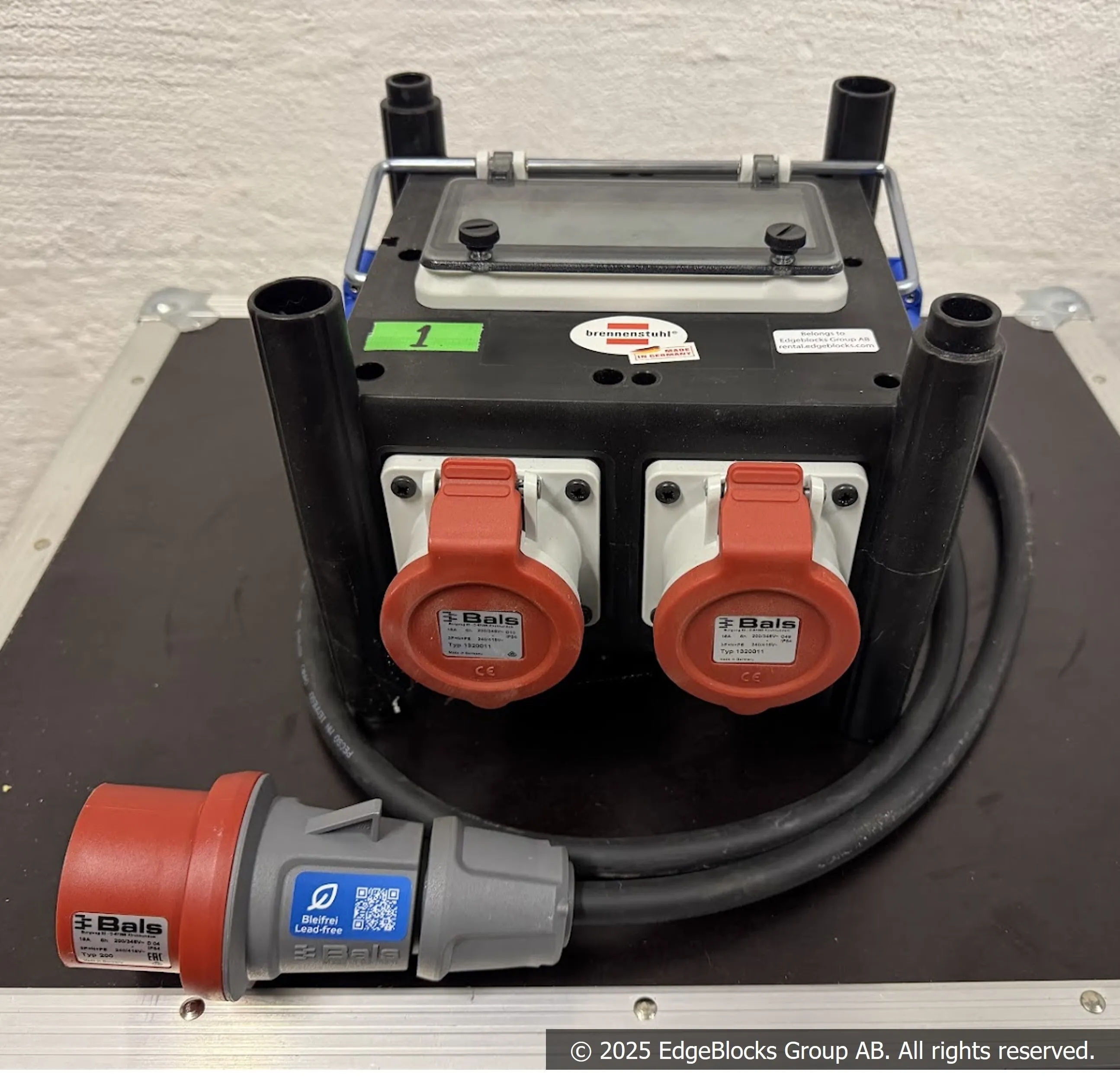 Strömfördelare 3-fas 16 A in