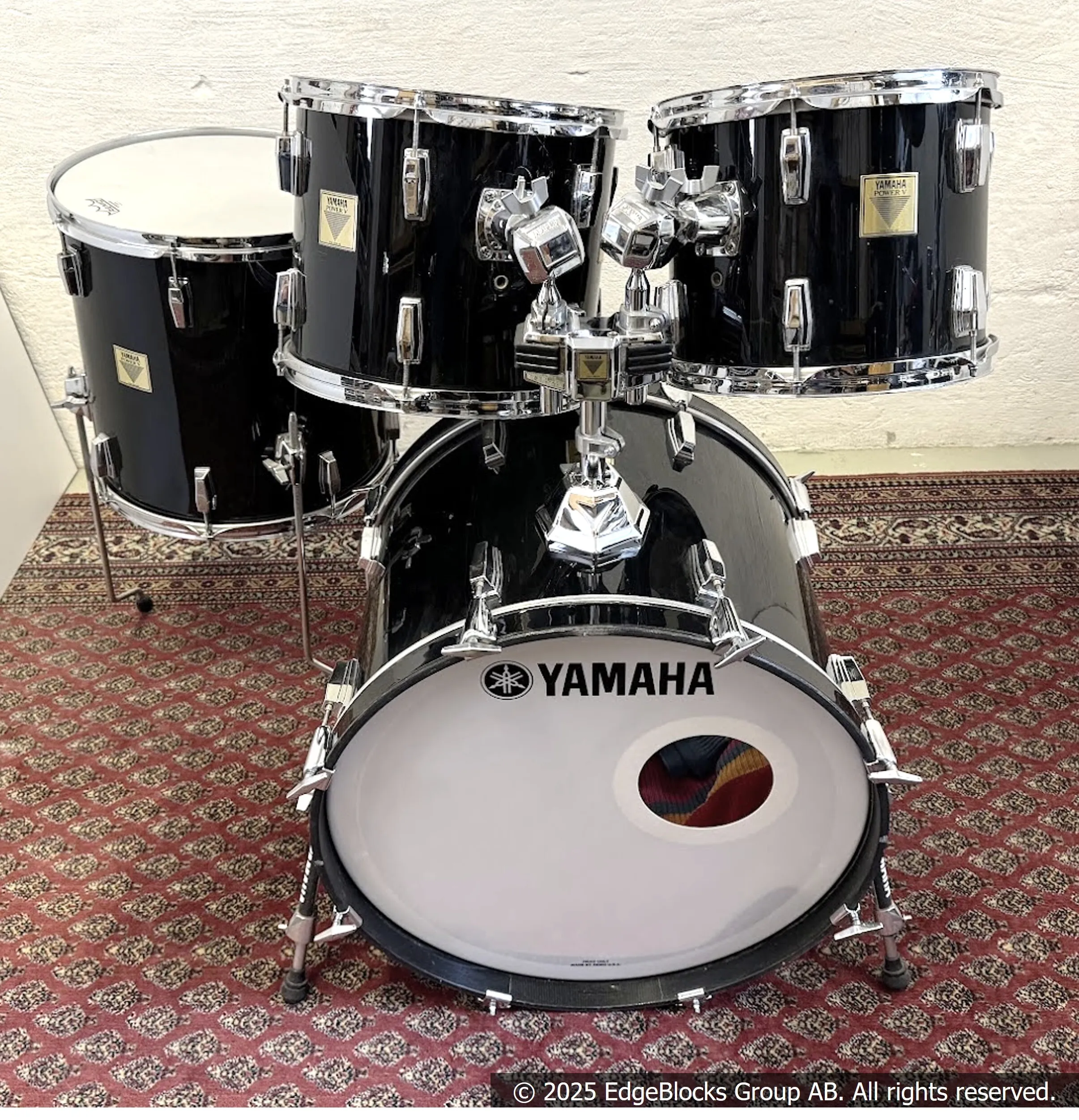 Yamaha Power V trumset shellpack 4 trummor svart