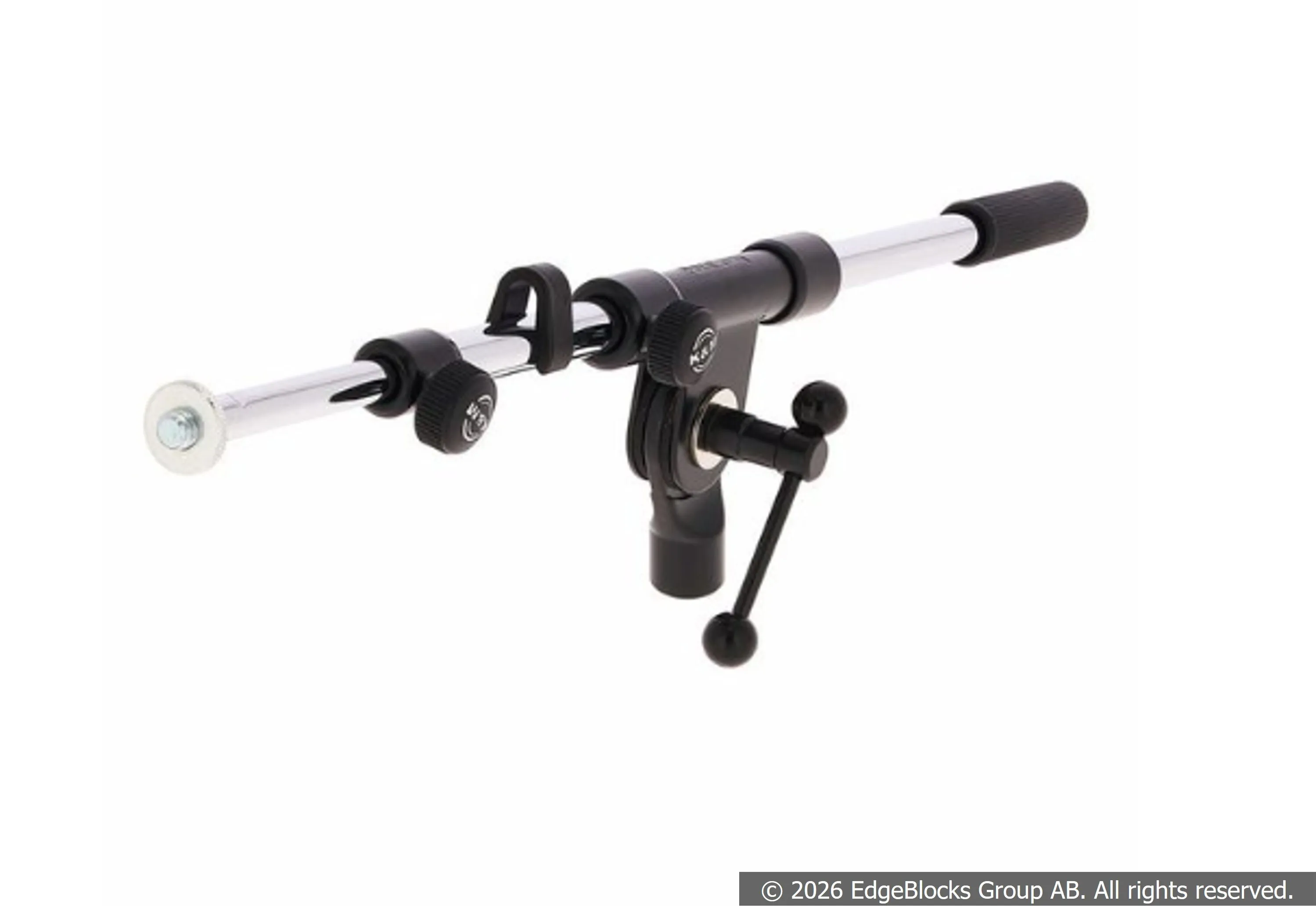 K&M 211/1 teleskop bom-arm, krom