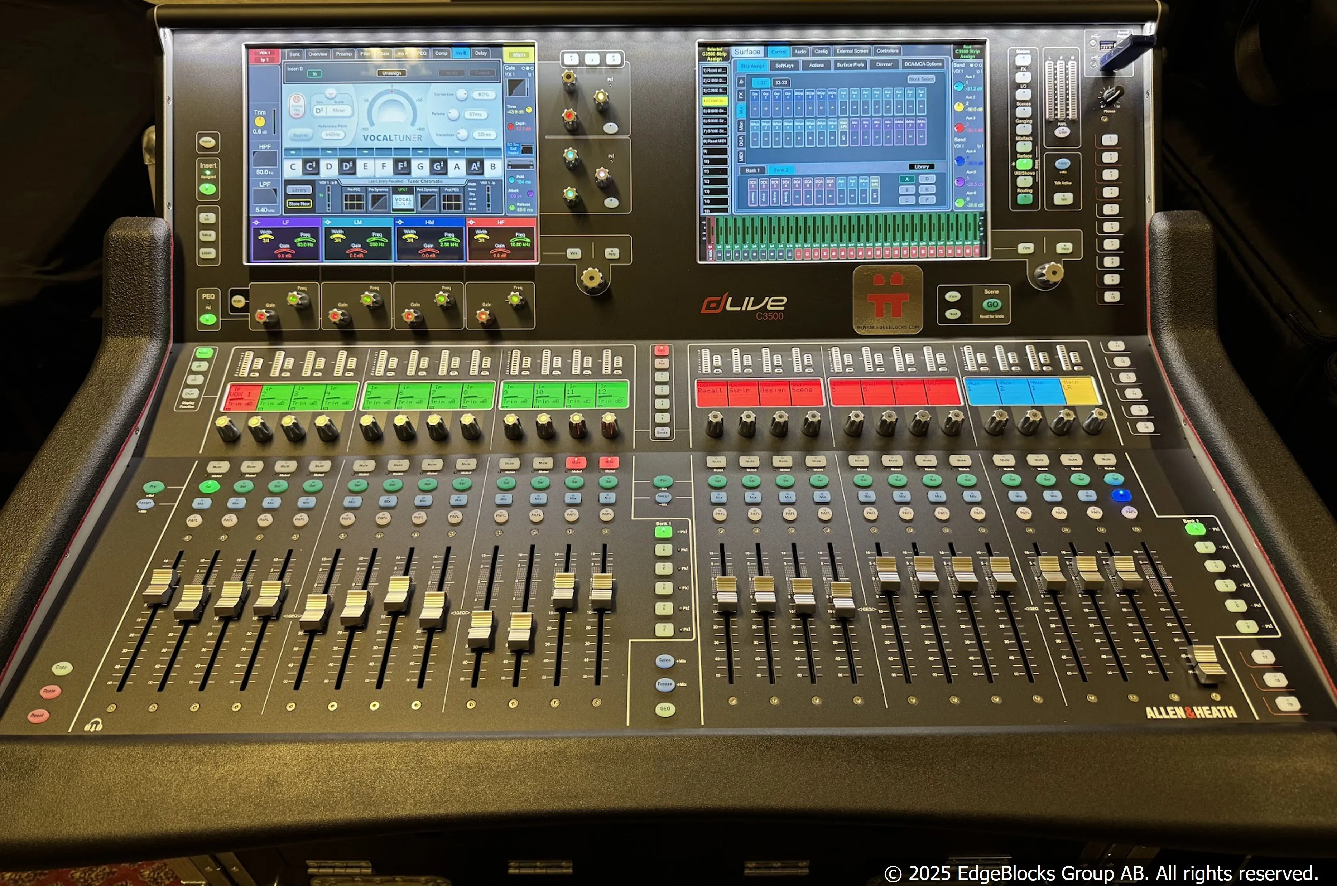 Allen & Heath dLive C3500 Surface med ZCase hydrauliskt flip-case