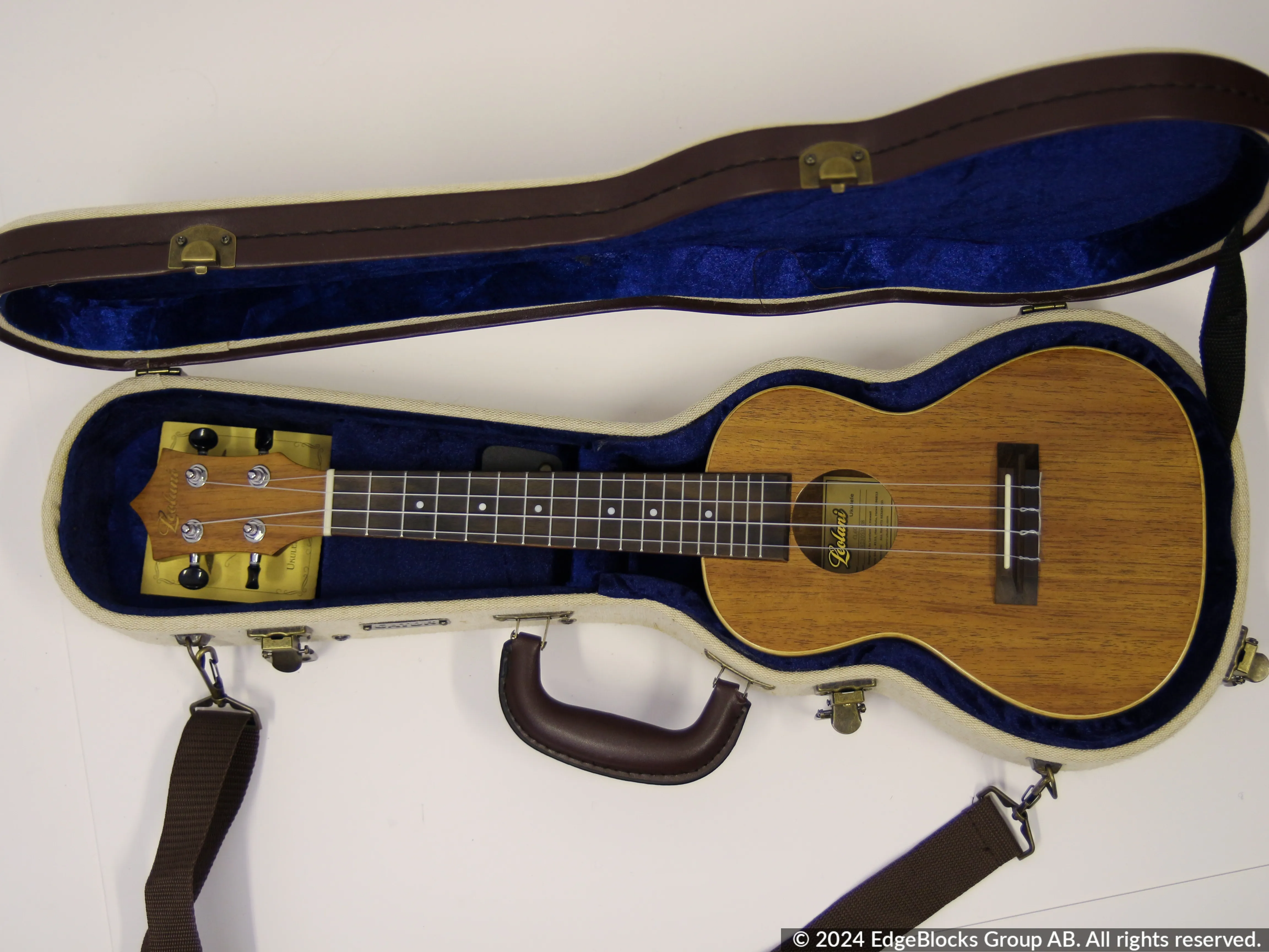 Leolani CL6G Hawaiian Koa koncert-ukulele