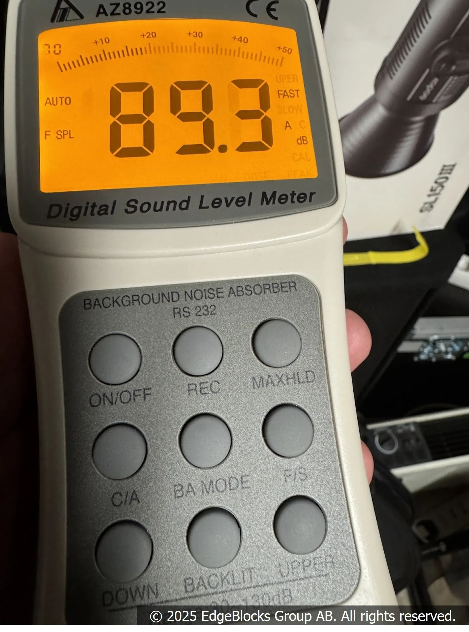 Ljudnivå-mätare, kalibrerad