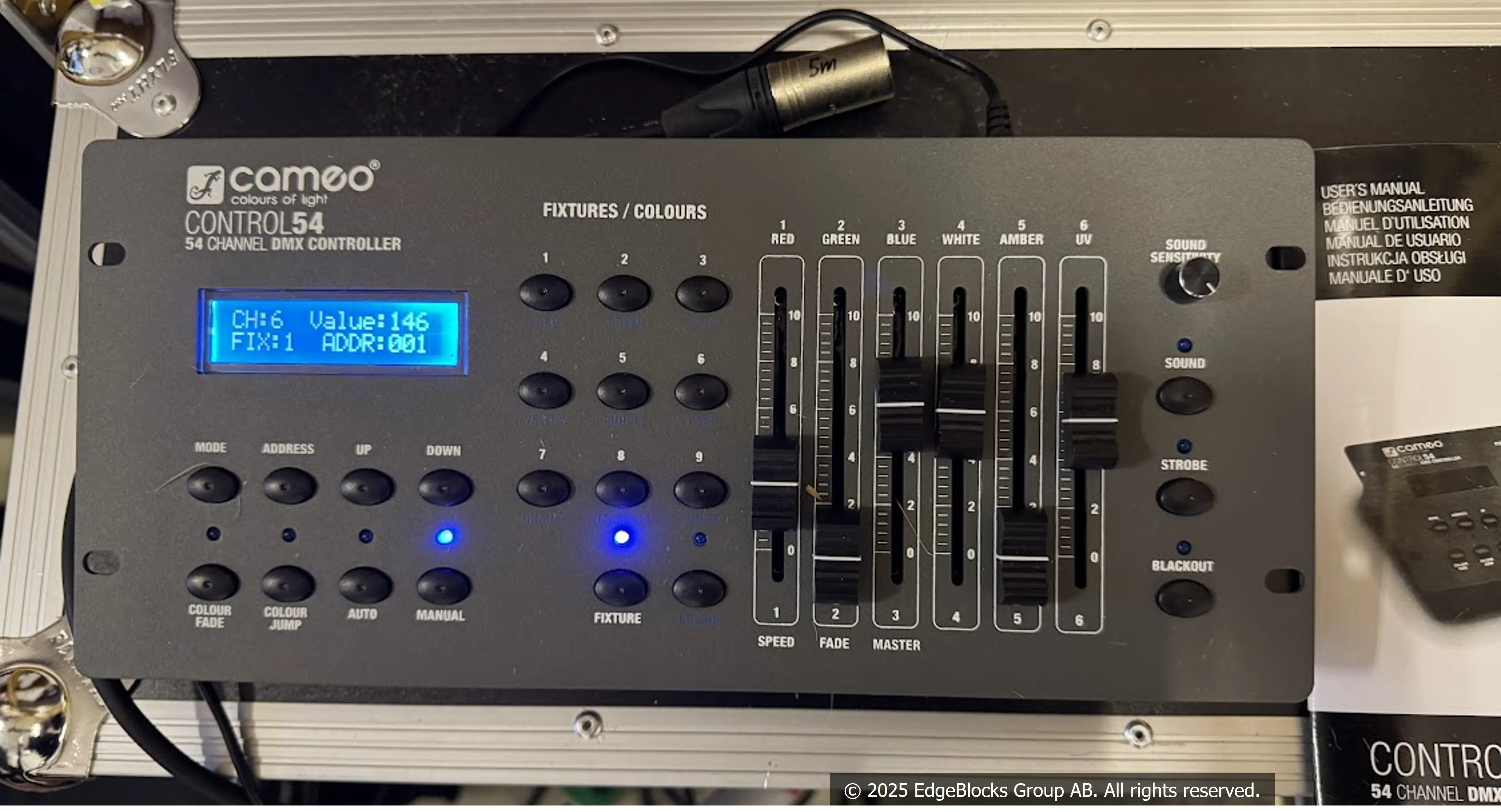 Cameo DMX-controller/ljusmixer 54ch