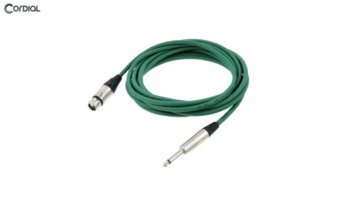 Cordial CTM 5 FP-GN instrumentkabel XLR-tele 5m grön