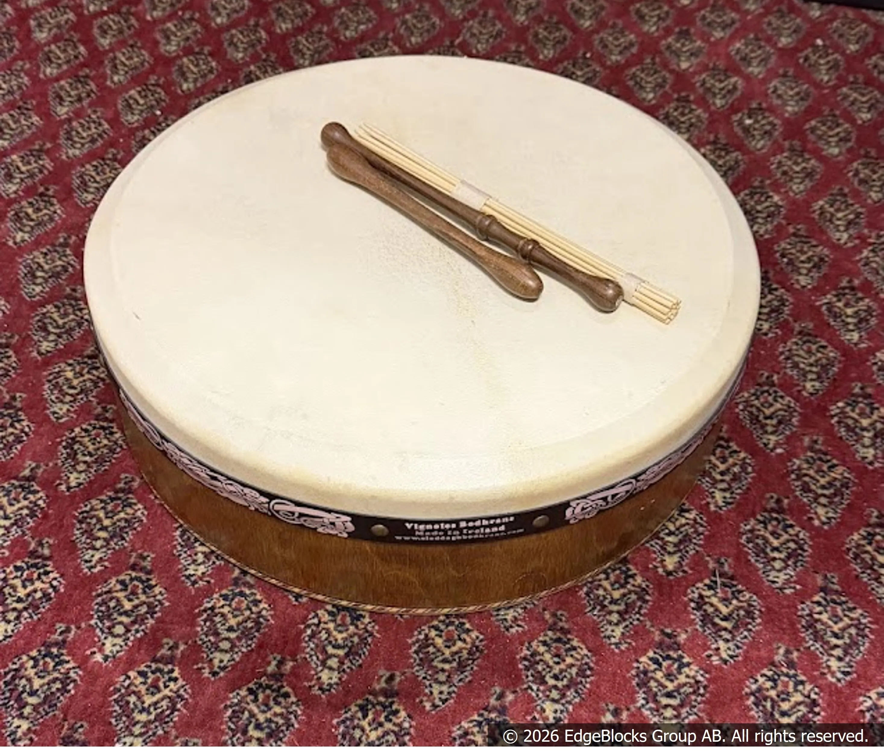 Irländsk Bodhrán 16x5 getskinn