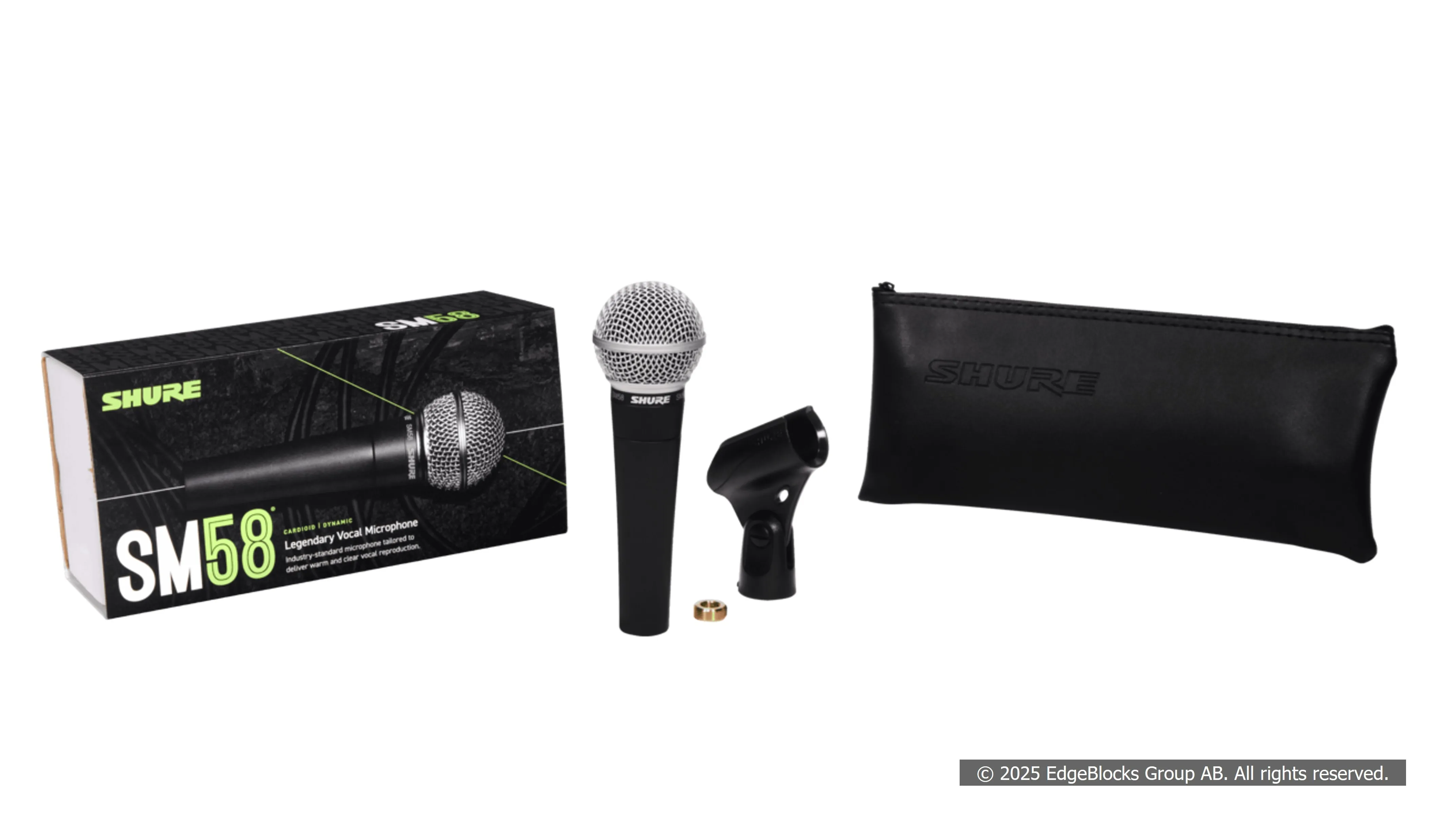 Shure SM58-LCE Microphone Dynamic Cardioid, Vocal