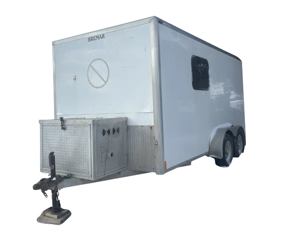 Bremar 14x7ft Enclosed Trailer with Rear Swinging Doors