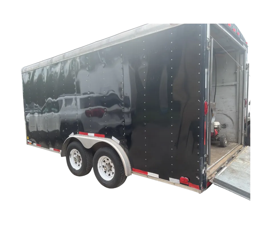 16x8ft Enclosed Trailer with Ramp Door