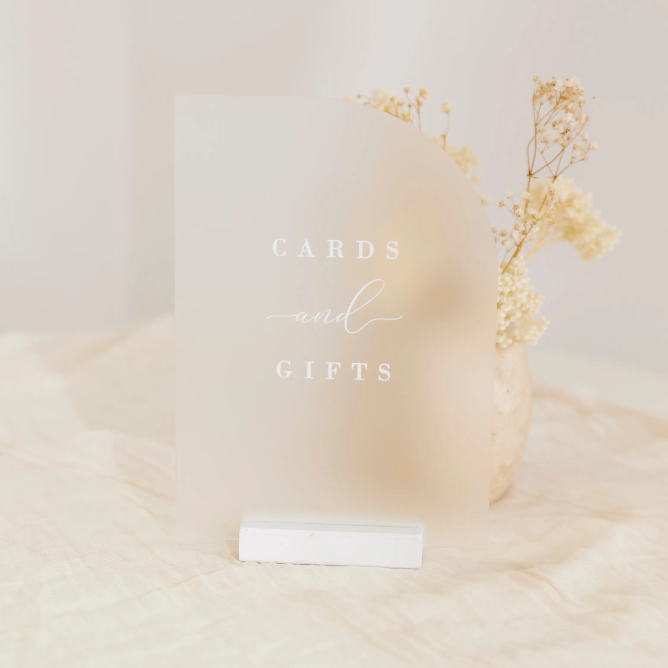 Cards and Gifts - Clear Frost Half Arch