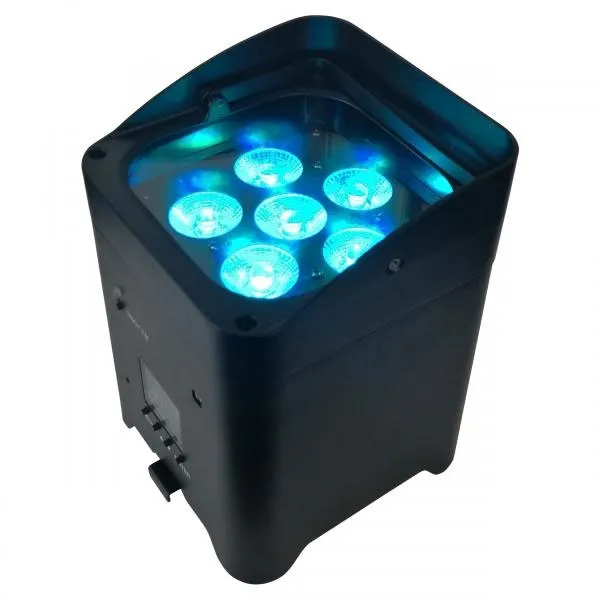 Projecteur LED sur batterie RGBWA UV - 6x12w (flight de 8)