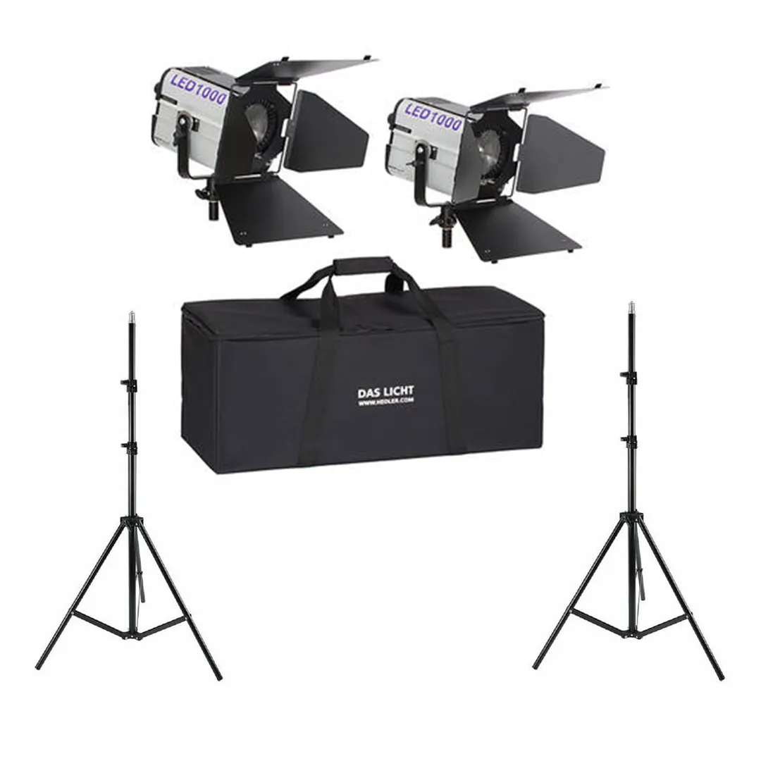 Kit projecteurs Fresnel Hedler 2 x LED1000