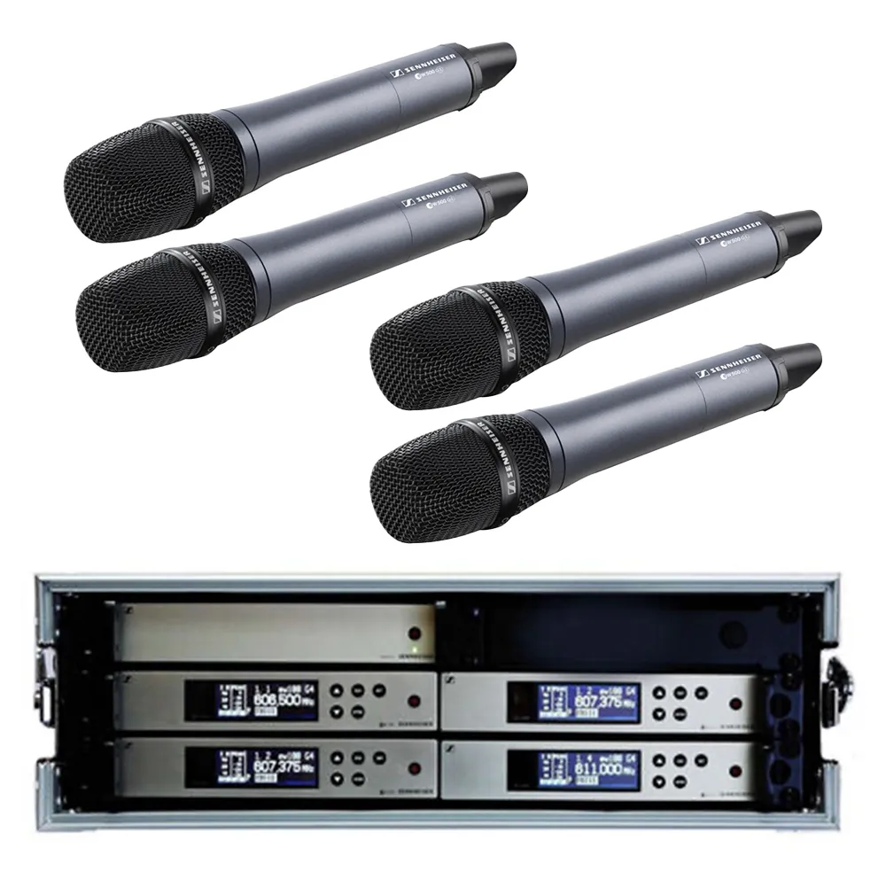 kit 4 micros mains, récepteur serie 100, splitter et antennes 