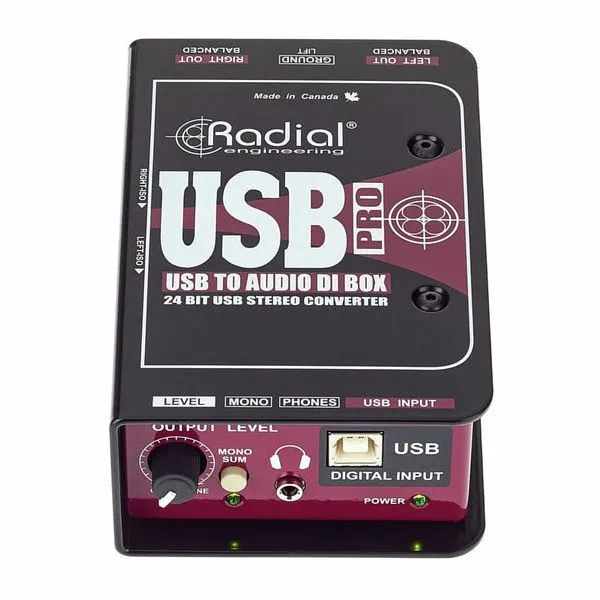 Verhuur: Radial USB pro DI box