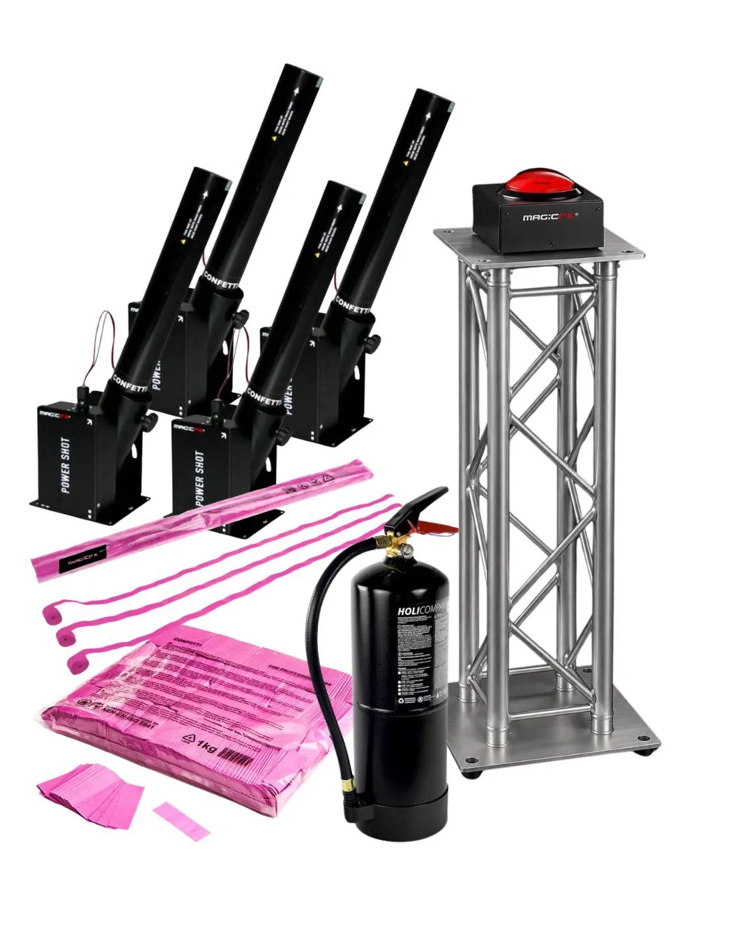 Verhuur: Gender reveal set XXL roze 