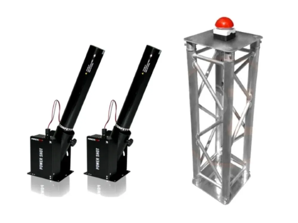 Verhuur: Gender Reval streamers shooter set Roze