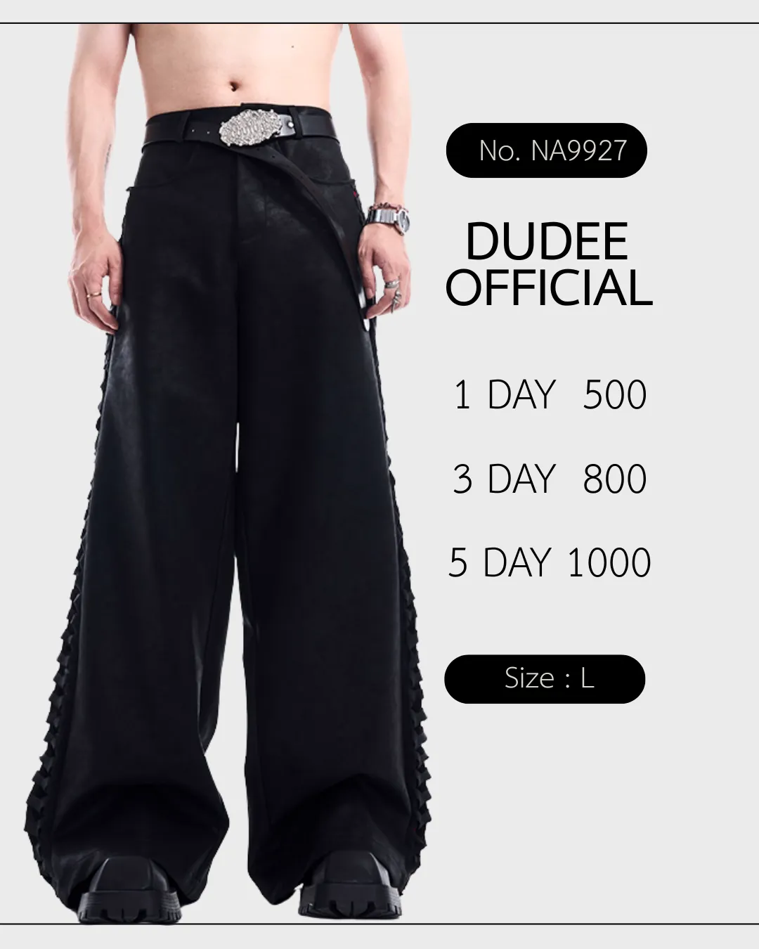 (NA9927) เฉพาะกางเกง Velour Rebellion.