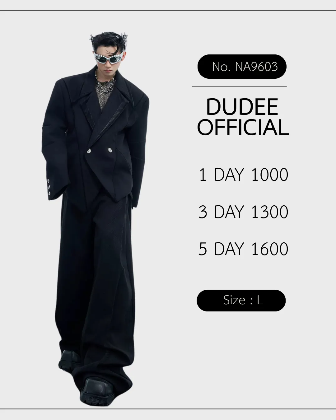 (NA9603) เสื้อสูท+กางเกง