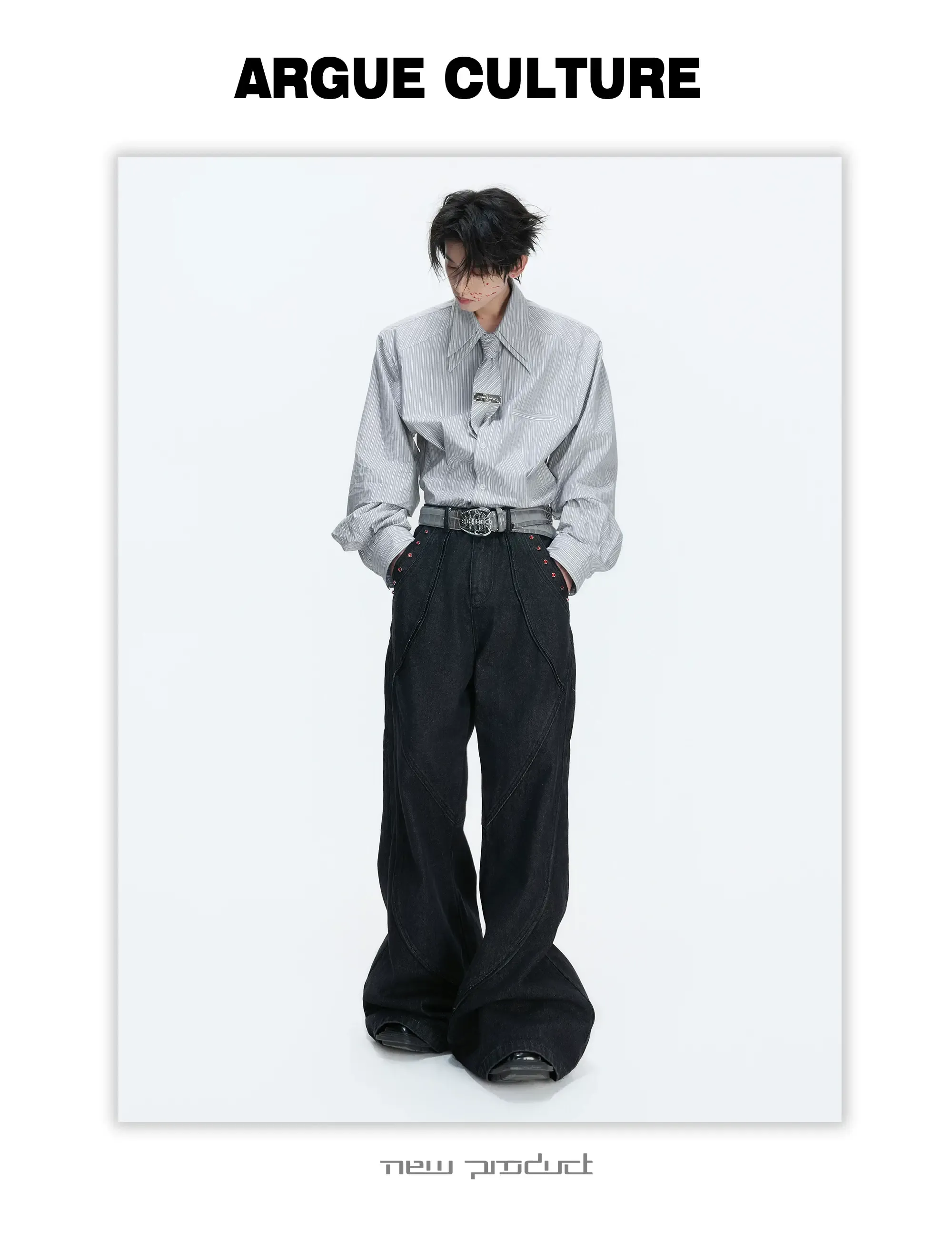 (NA9666+NA9667) เสื้อ+เนคไท+กางเกง