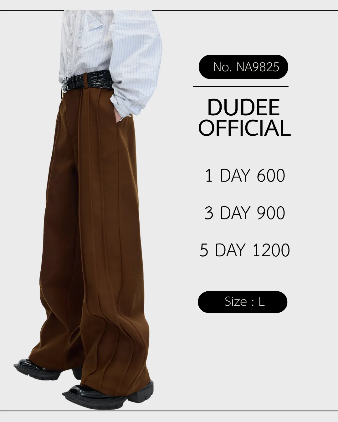 (NA9825) เฉพาะกางเกง Haute Couture Tailored Wool Suit Trousers