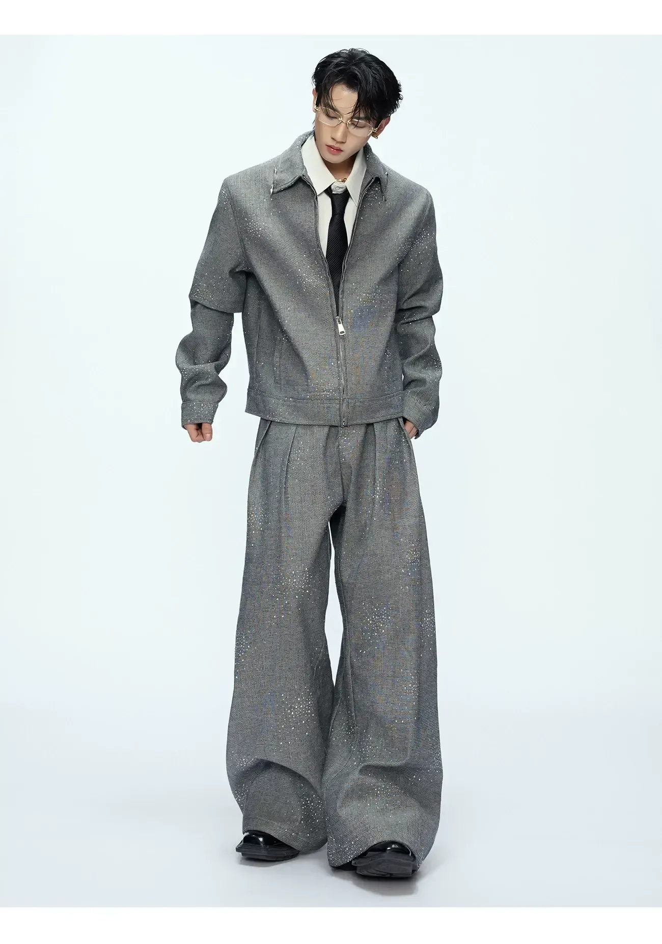 (NA9795) แจ็คเก็ต+กางเกง (ไม่รวมเสื้อด้านใน)