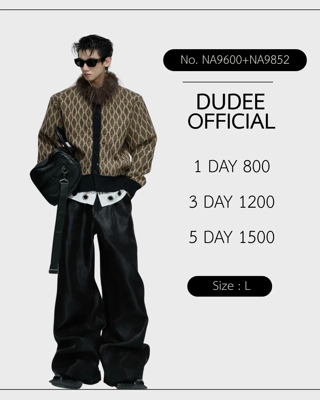 (NA9600+NA9852) เสื้อ+กางเกง 