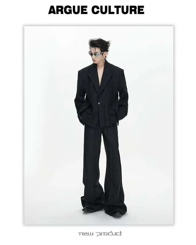 (NA9739) เสื้อสูท+กางเกง (ไม่รวมด้านใน)