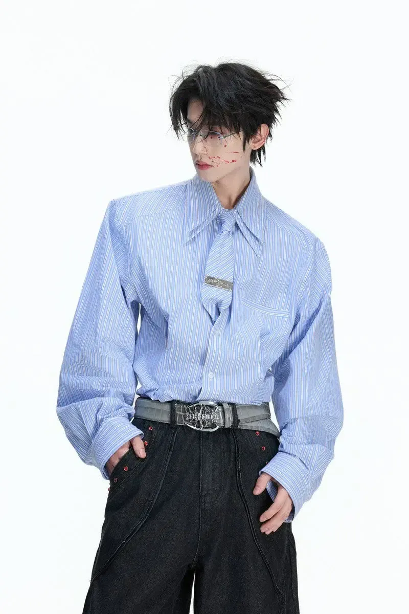 (NA9665) เฉพาะเสื้อ+เนคไท