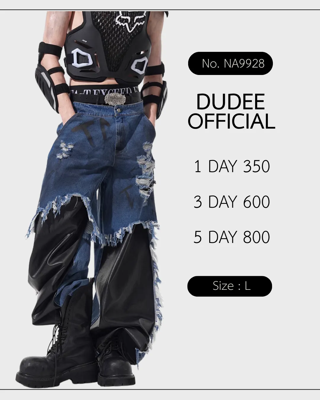 (NA9928) เฉพาะกางเกง Rogue Contrast Denim