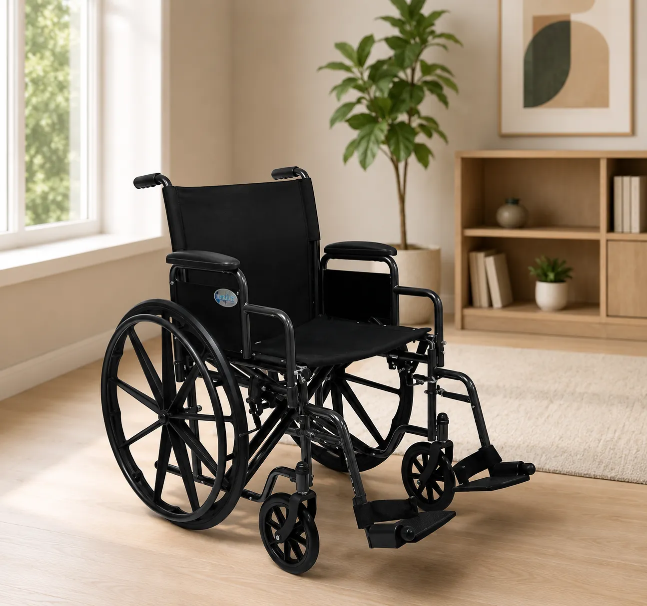 STANDARD WHEELCHAIR - ALLOW 24 HOURS FOR DELIVERY