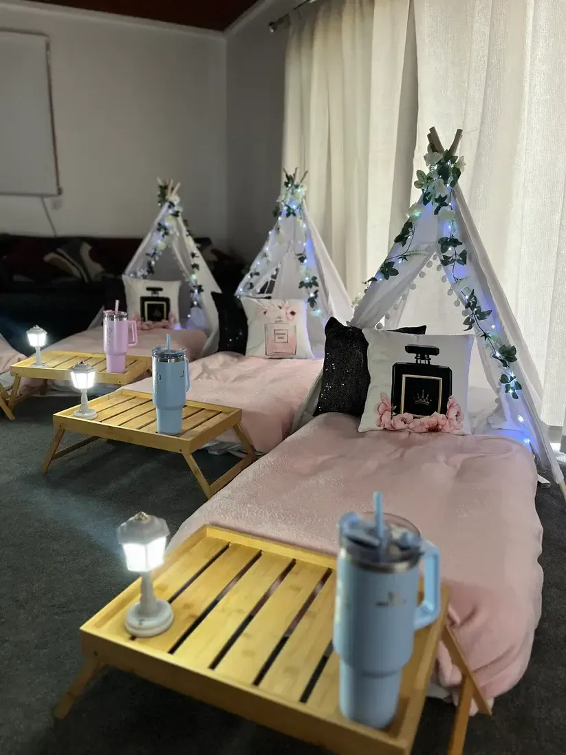 Teepee Sleepover Set Ups